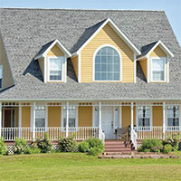 Picture of a house with a door.